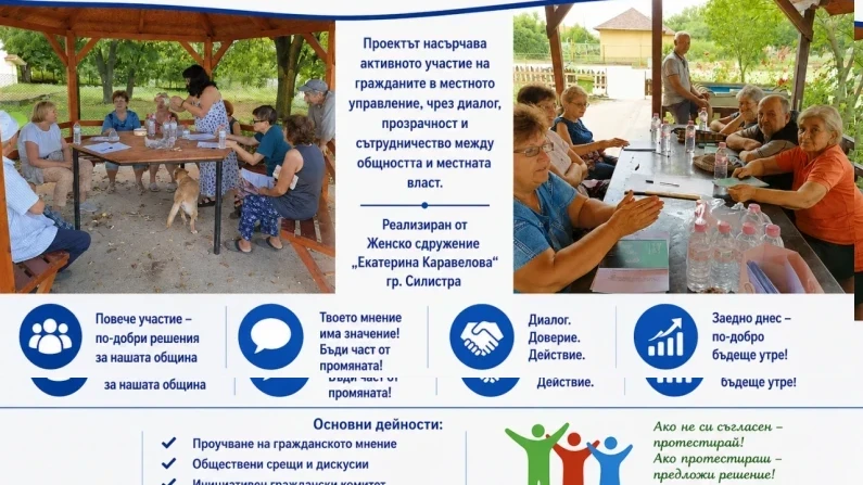 Какво показаха анкетите сред гражданите на община Силистра по проекта на ЖС "Екатерина Каравелова"?
