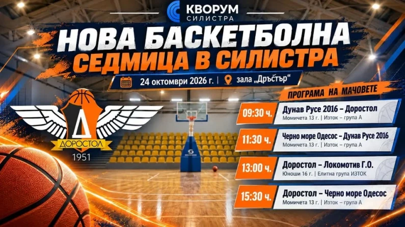 Пореден турнир по баскетбол в Силистра на 24.10.
